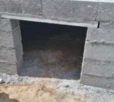 Accès à notre vide sanitaire.
A suivre, je vais faire un accès appelé "Cours Anglaise" afin d'avoir une entrée propre et sécurisé pour les enfants.