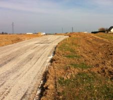 Enfin les premiers coups de tranch&eacute;es et bitume