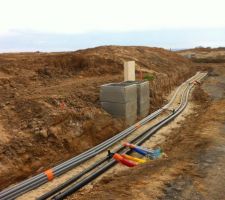 Enfin les premiers coups de tranch&eacute;es et bitume