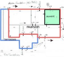 Nouveau plan des terrasses et maison