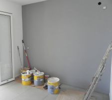 Notre chambre : un mur gris