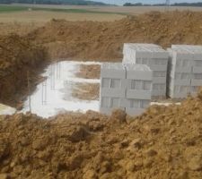 Début du terrassement