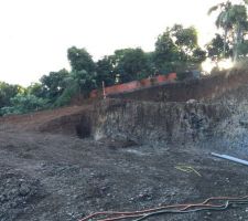 Emplacement du garage +RDC. La rampe sera supprim&eacute;e par la suite