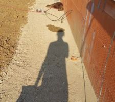 Protection en grave de la façade arrière