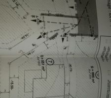 Plan de notre maison implanté sur terrain