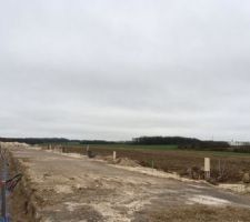 Le lotissement en travaux