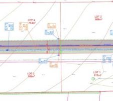 Photo d'une partie du lotissement 
Nous avons le lot 1