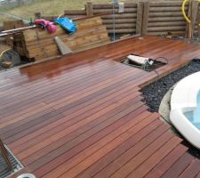 Terrasse après la pluie