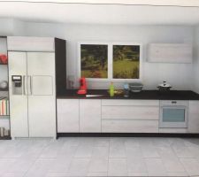 Cuisine vue 3D (sans ilot)