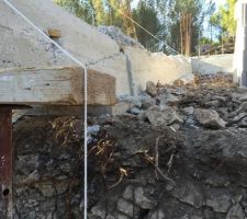 Fondation étage sur la terre...