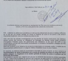 Arrêté PC concernant la pollution du sol