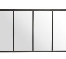 Idée déco : grand miroir style verrière 160 cm.