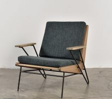 Idée déco : fauteuil style industriel pour coin feu.