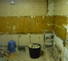 Suppression de l'ancienne cuisine