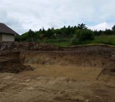 Grosses intempéries sur le chantier