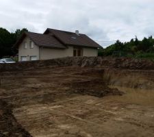 Grosses intempéries sur le chantier