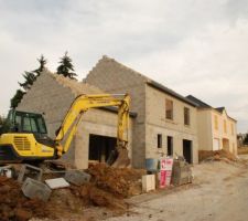 La mise en place de notre drainage (suite à un avenant).