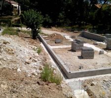 Démarrage des fondations de vide sanitaire
