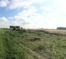 Panoramique de la vue de notre terrain