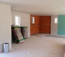 Pause du Placo sur les murs, prochaine &eacute;tape les cloisons interieurs