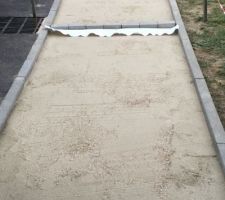 Préparation lit de sable