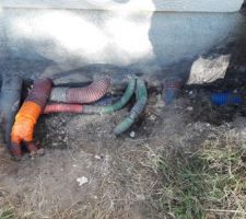 Raccordement en eau et électricité des garages