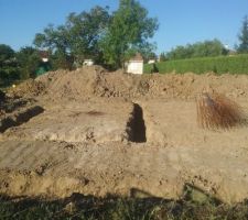 Les fouilles de 90 cm de profond