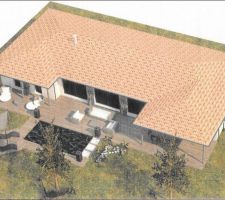 Projet maison vu du ciel