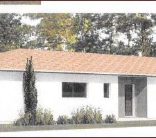 Projet maison (façade Nord/Nord-Est)