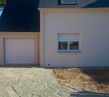 Empierrement devant garage