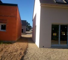 Empierrement autour de la maison