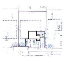 Plan de masse avec implantation de la maison