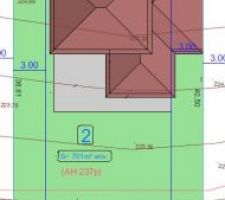 Implantation de la maison sur le terrain