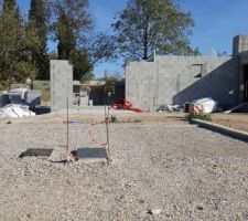 Montage des murs du garage