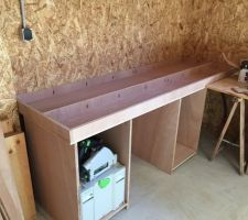 Réalisation du mobilier pour l'atelier