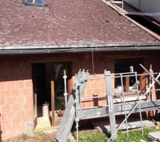 Suppression du lattage (avec Bardage Fibro-ciment) sur l'extension