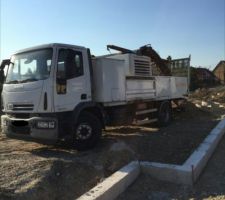 Camion de l'étude de sol