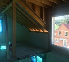 &Eacute;tanch&eacute;it&eacute; &agrave; l'air sur mur ext&eacute;rieur avec a&eacute;roblue - Etage