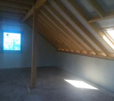 &Eacute;tanch&eacute;it&eacute; &agrave; l'air sur mur ext&eacute;rieur avec a&eacute;roblue - Etage
