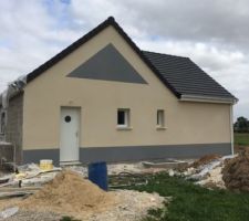Le ravalement Blanc cassé et Gris froid
