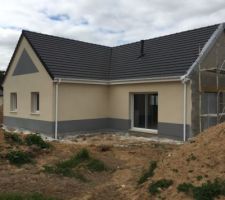Le ravalement Blanc cassé et Gris froid