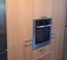 Le meuble colonne de la cuisine est enfin terminé !