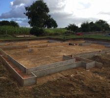 Coffrage et ferraillage des fondations