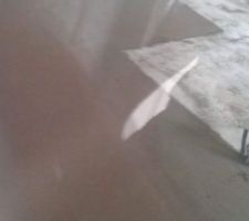 Coulage de la chape intérieure et extérieure pour la terrasse