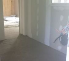 Coulage de la chape intérieure et extérieure pour la terrasse