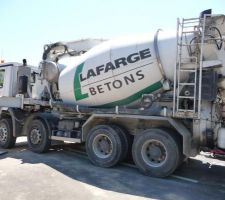 Arrivée du pumi pour le coulage