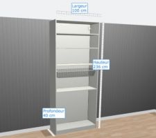 Armoire Ikea Pax couloir étage