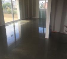 Chape enfin coul&eacute;e !!!!

Pour le carrelage , il va faloir attendre encore pr&eacute;vu semaine 33 !!!!!  un aller retour en bretagne pour constater l'absence de carreleur   &agrave;suivre