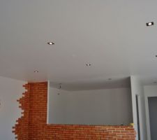 La salle avec les spots