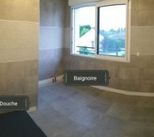 2ème sdb carrelage presque terminé